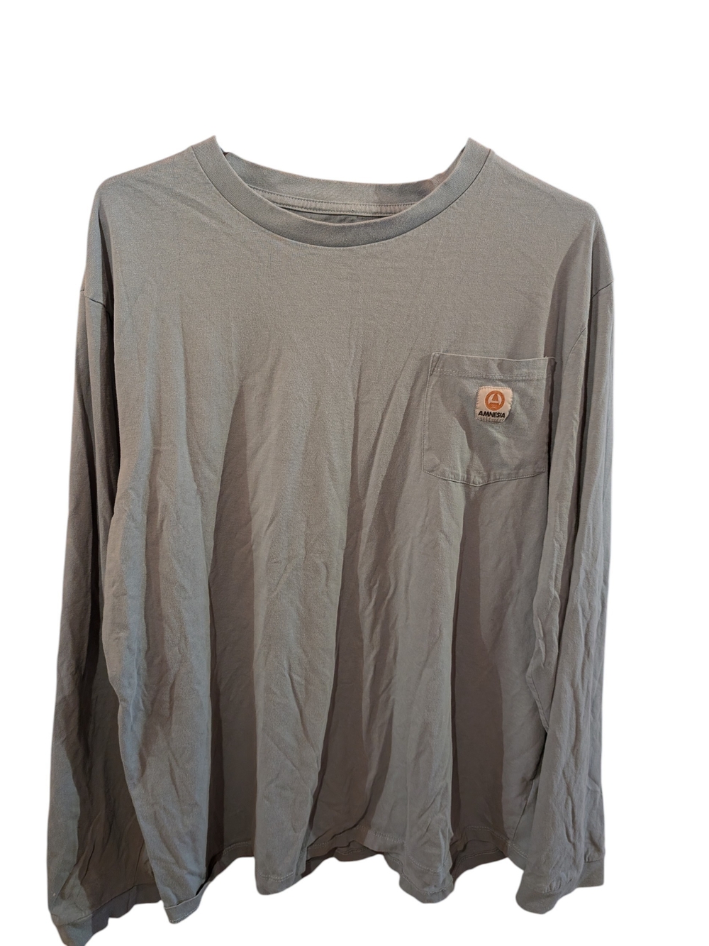 Men's Long Sleeve Pocket Tee - Gray